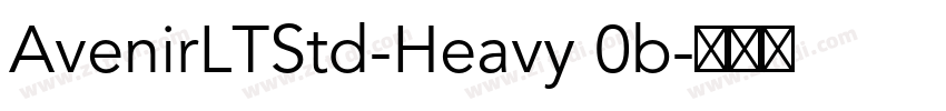 AvenirLTStd-Heavy 0b字体转换